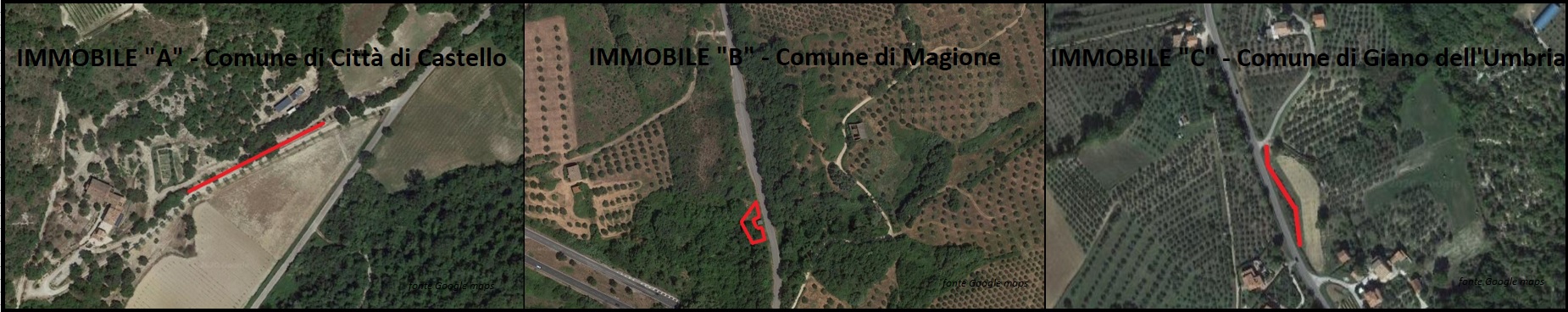 AVVISO DI GARA INFORMALE PER ALIENAZIONE A TRATTATIVA DIRETTA DI N. 3 IMMOBILI  DI PROPRIETA’ DELLA REGIONE UMBRIA SITUATI NEI COMUNI DI CITTA’ DI CASTELLO, MAGIONE E GIANO DELL’UMBRIA