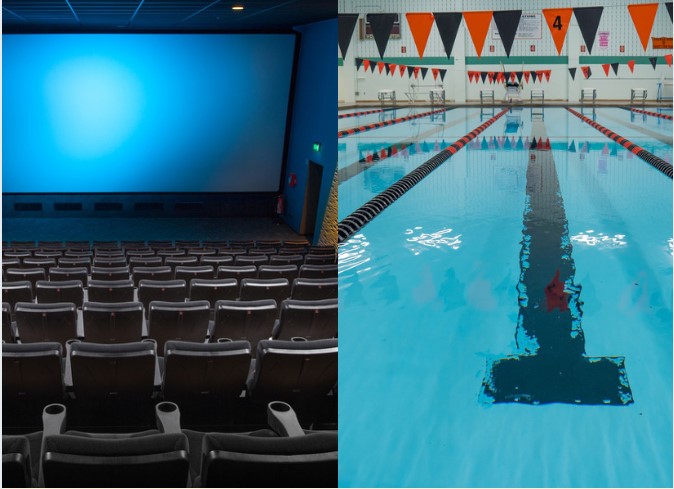 cinema + piscina